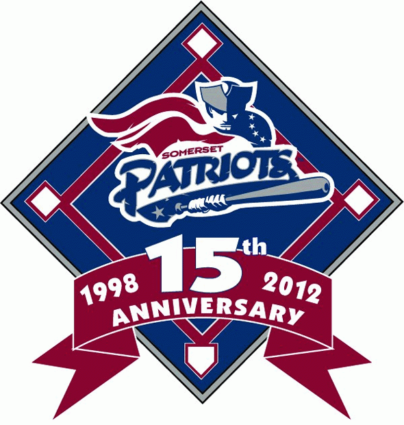 Somerset Patriots 2012 Anniversary Logo iron on transfers for T-shirts